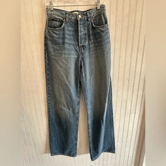 GRLFRND Light Blue High-Rise Wide-Leg Jeans - Picture 2 of 10